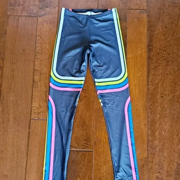 Colorful Striped Kids Leggings - Picture 2 of 5